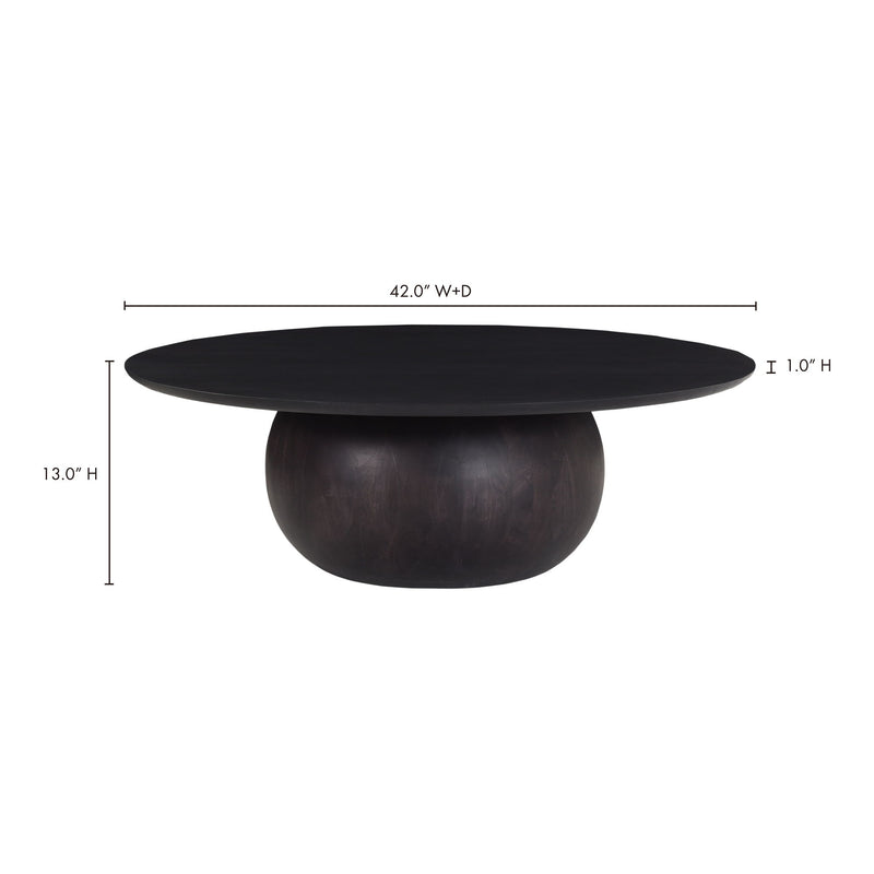 Bradbury - Large Wood Coffee Table - Blackened Acacia