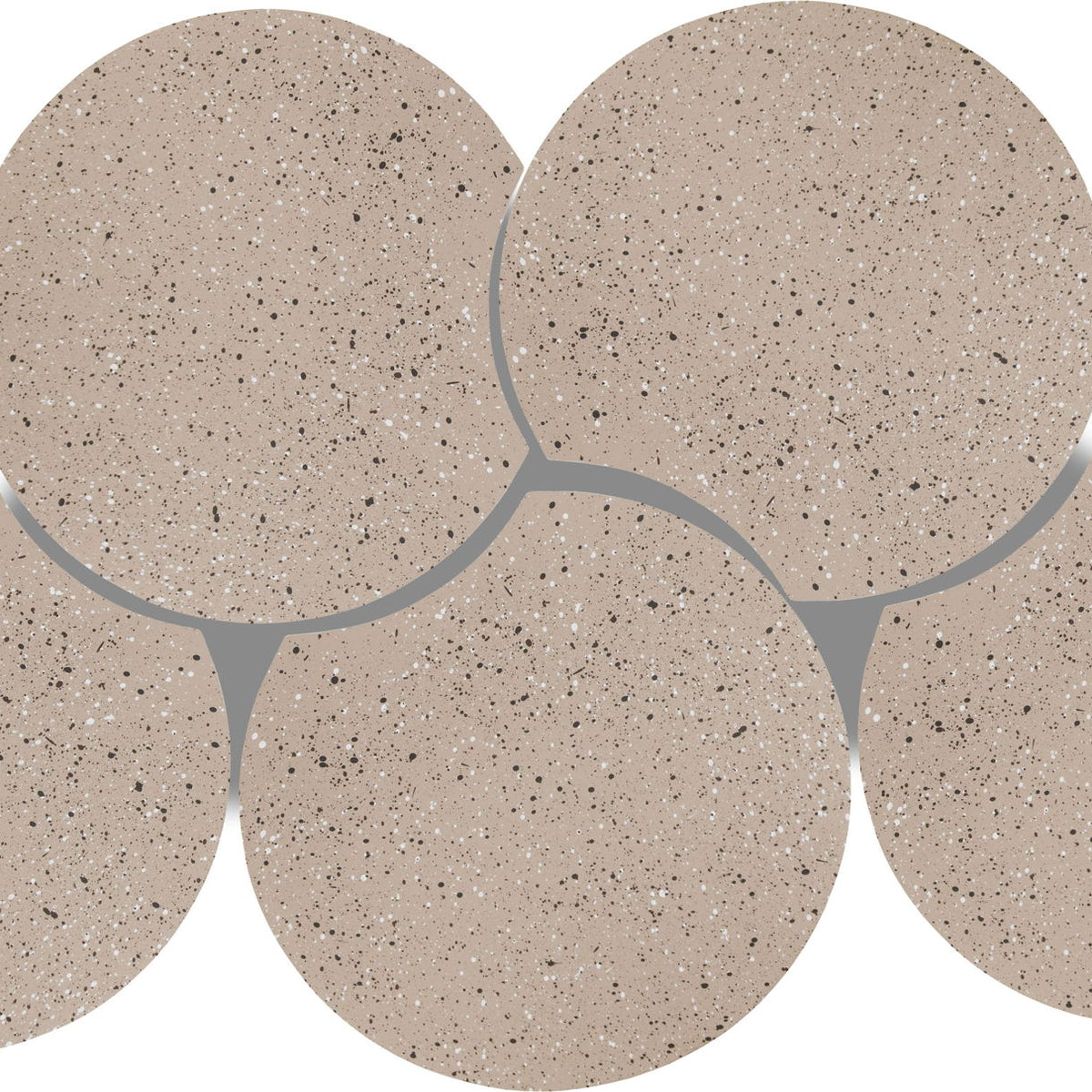 Dimple - 5 Piece Modular Coffee Table - Terazzo Finish