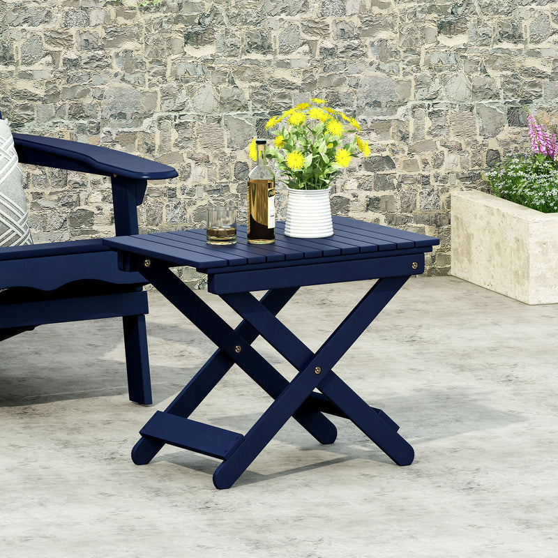 Outdoor Folding Wooden Side Table