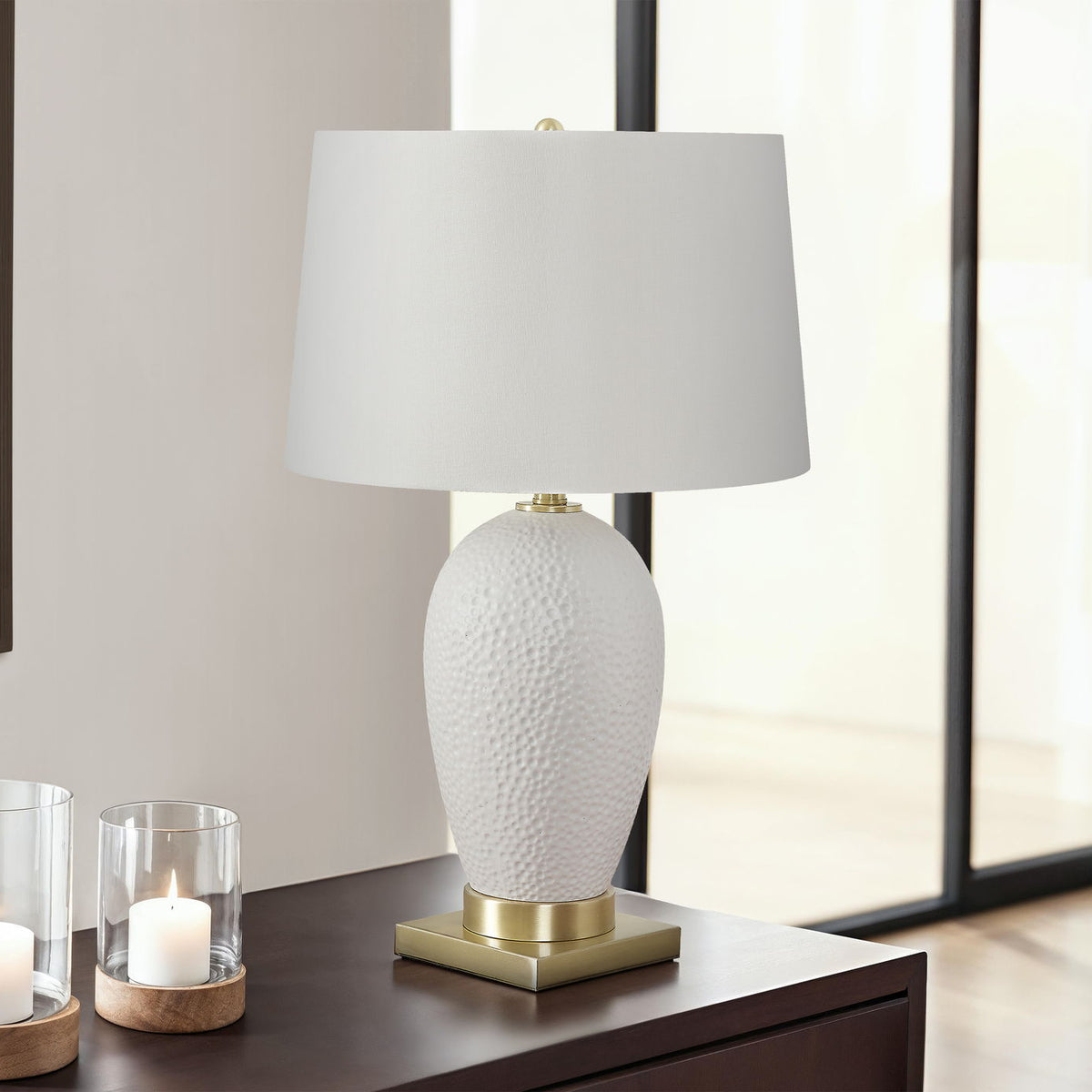 Lighting, Table Lamp, Ceramic, Transitional - White