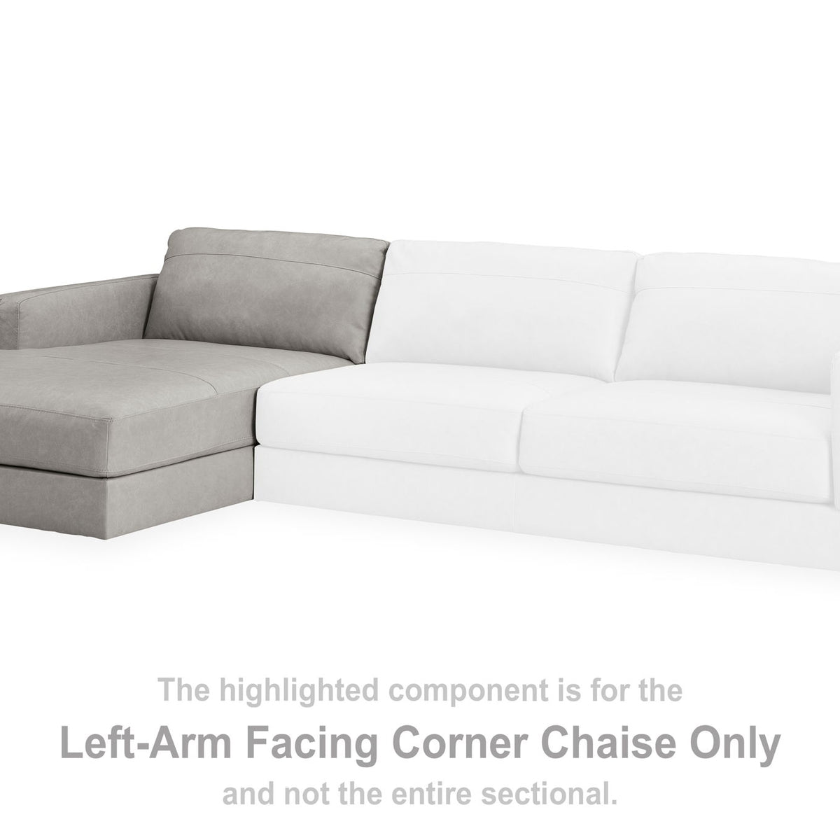 Amiata - Laf Corner Chaise - Glacier