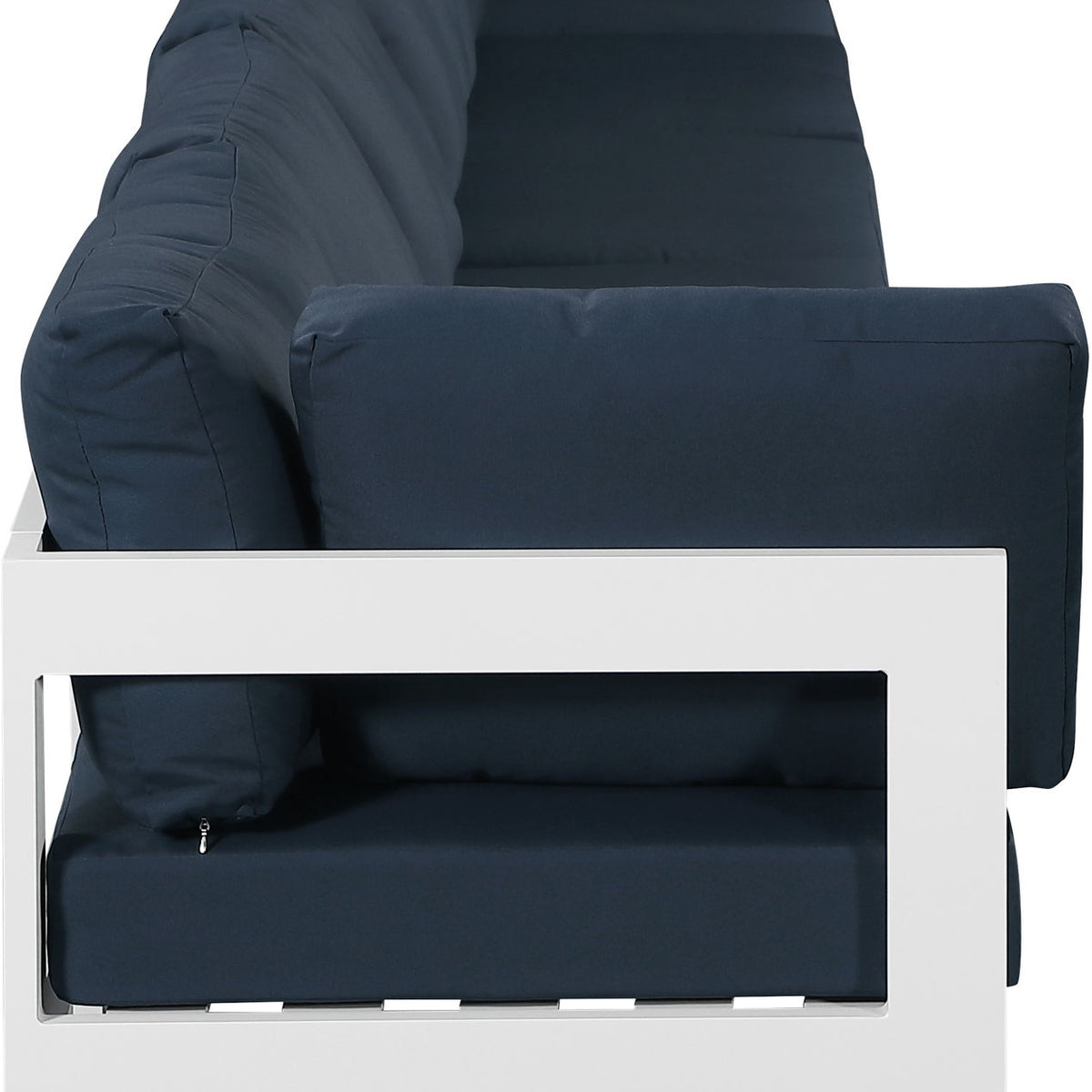 Nizuc - Outdoor Patio 6 Seat Modular Sofa With White Frame