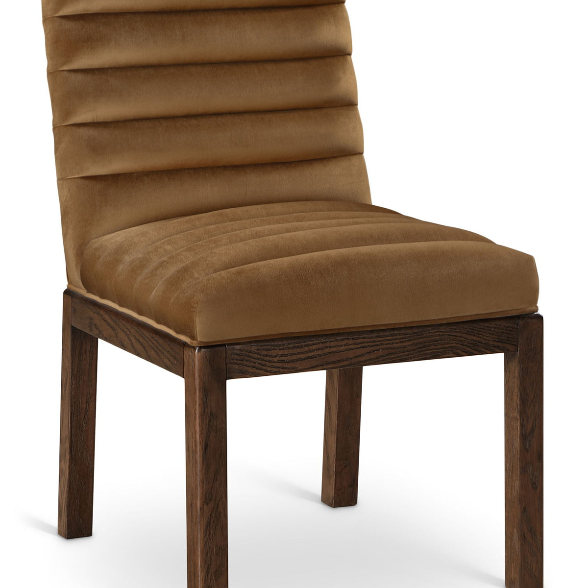 Evelyn - Dining Chair With Brown Legs - Saddle