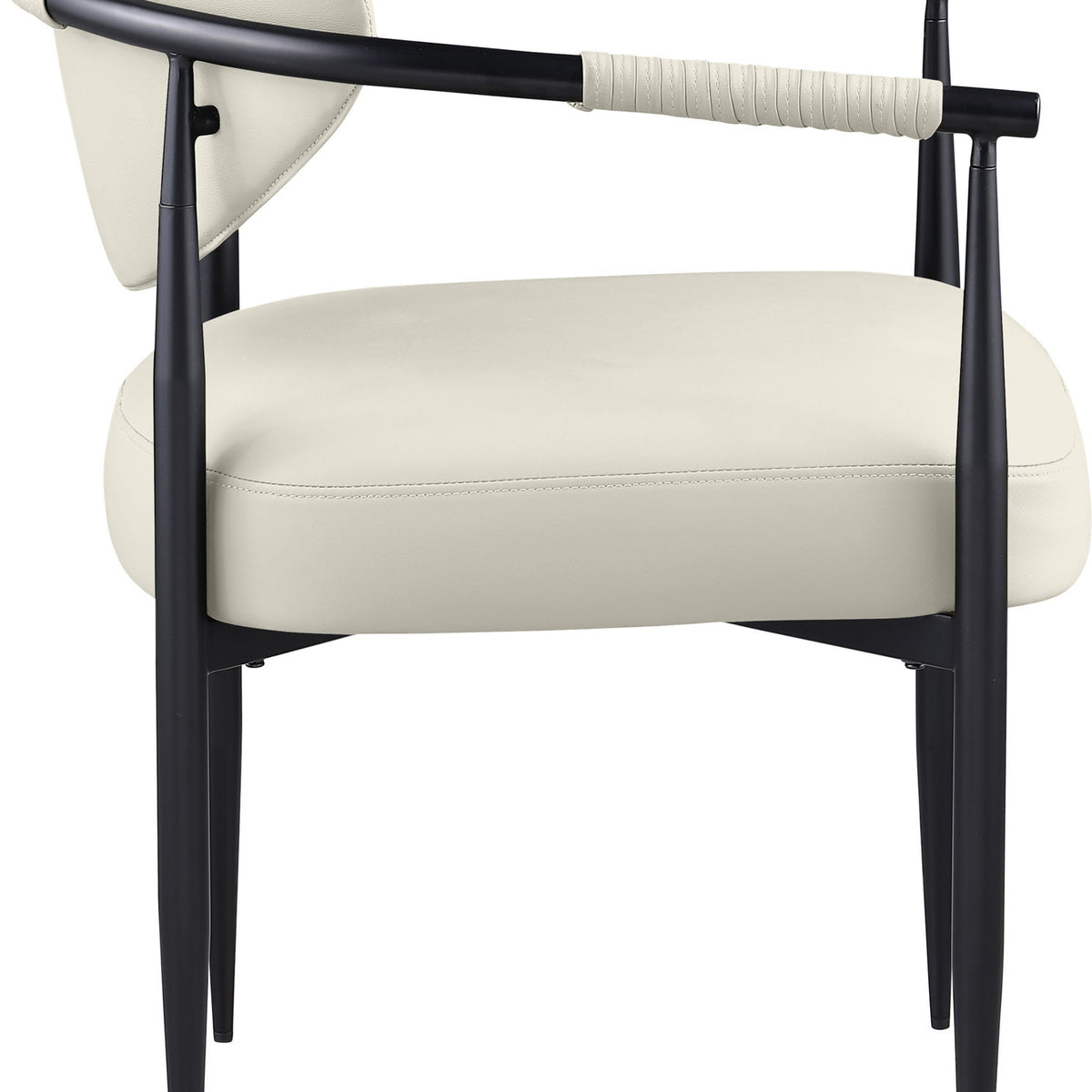 Virella - faux Leather Upholstered Dining Chair (Set of 2) - Black Base