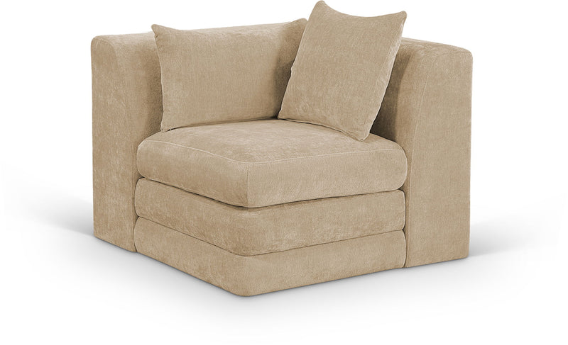 Stellar - Chenille Fabric Upholstered Modular Corner Chair