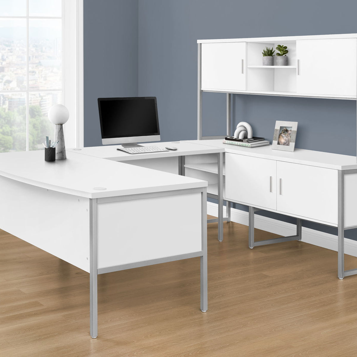 Computer Desk, Home Office, Commercial Grade, Contemporary & Modern