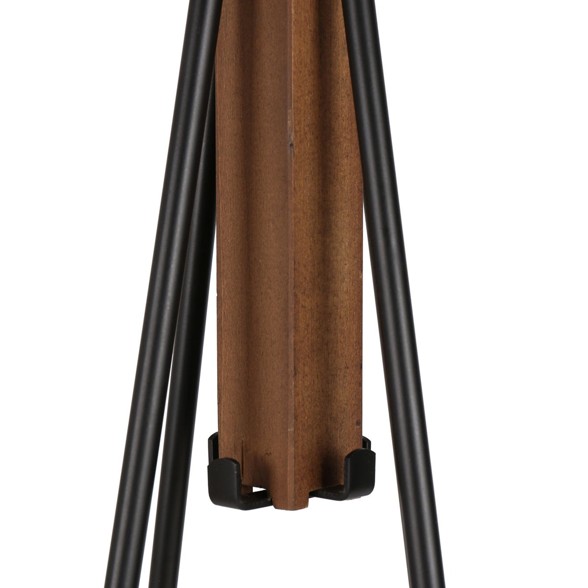 Reclaimed Wood And Metal Freestanding Coat Rack With Hooks Use In Bedroom, Living Room - Natural