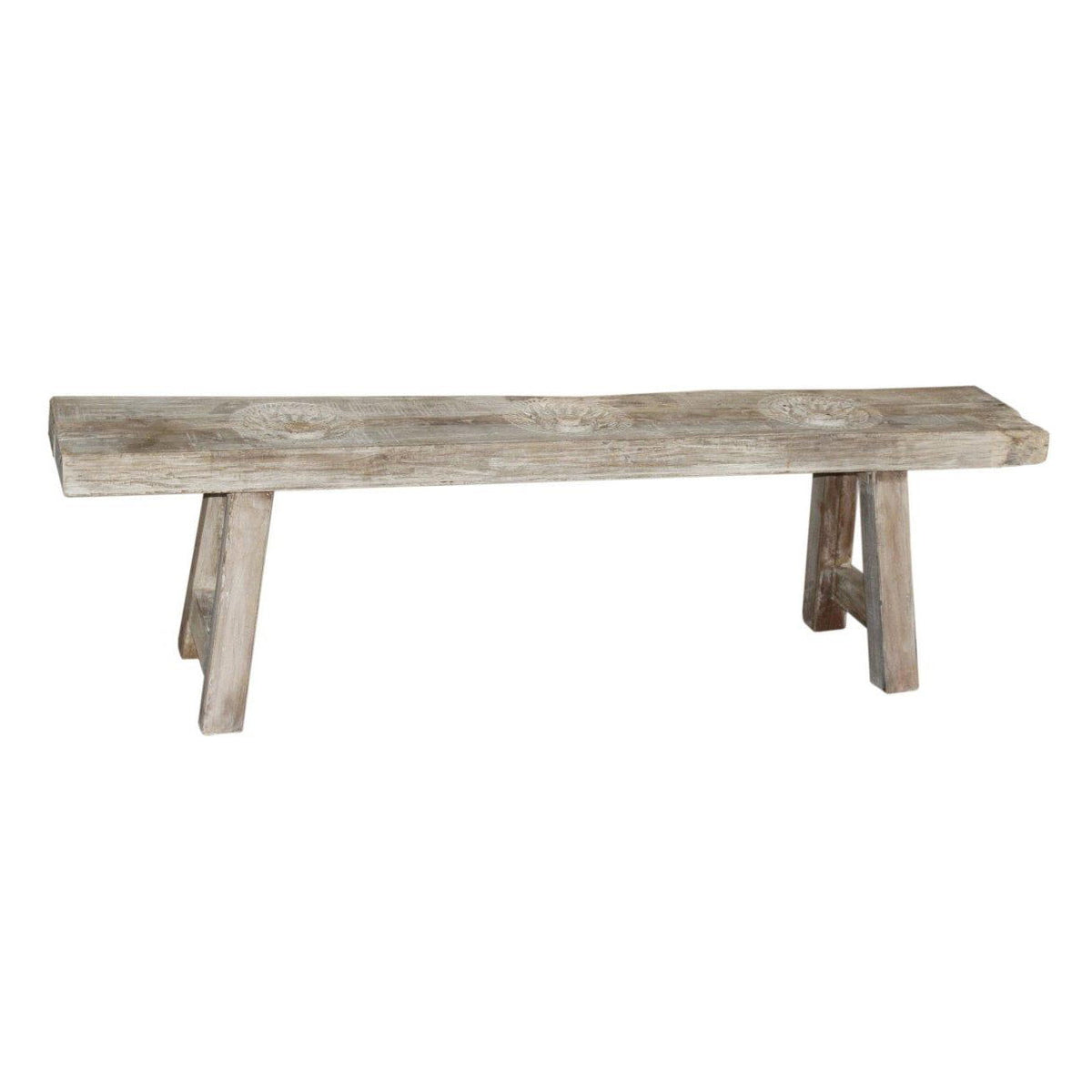 67" Wood Bench - Light Brown