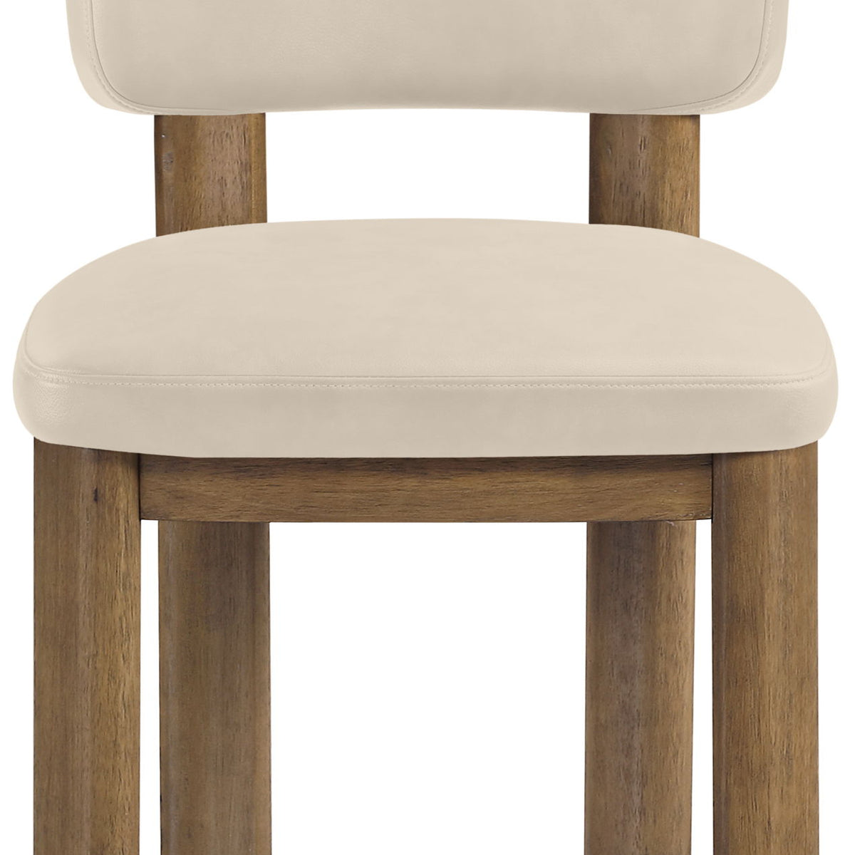 Paloma - Vegan Leather Upholstered Dining Chair (Set of 2) - Brown Frame