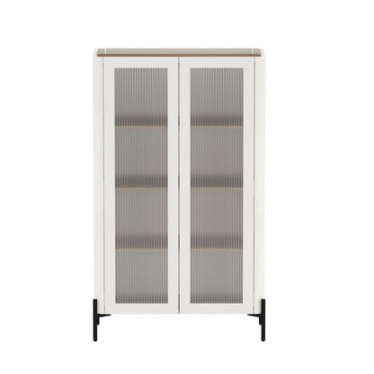 Manhattan Abbey - Bookcase Cabinet With Maple Top