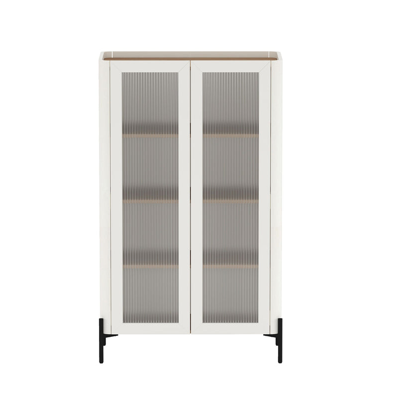 Manhattan Abbey - Bookcase Cabinet With Maple Top
