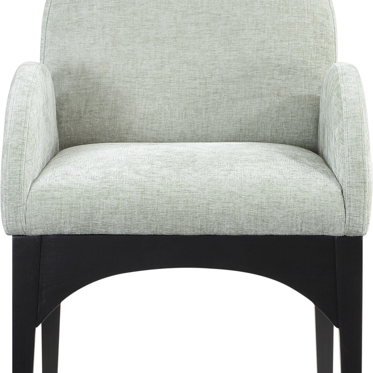 Waldorf - Chenille Dining Arm Chair With Black Legs