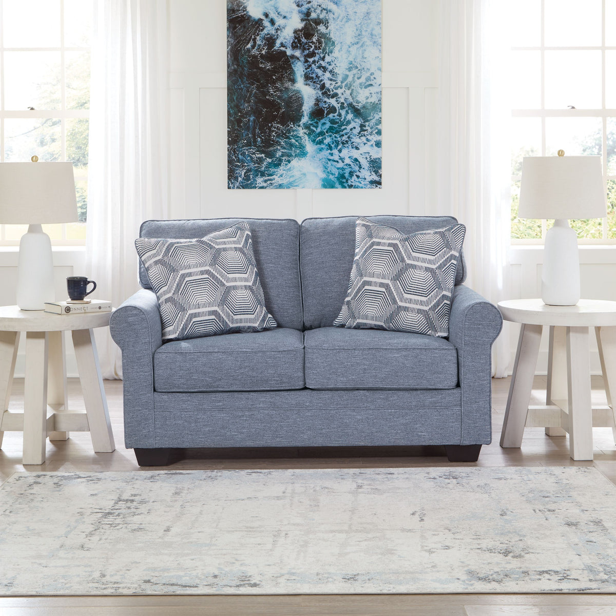 Carissa Manor - Loveseat - Denim