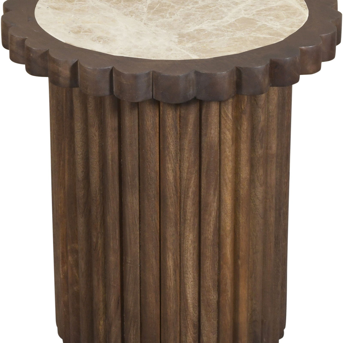Elvira - Marble And Mango Wood Table