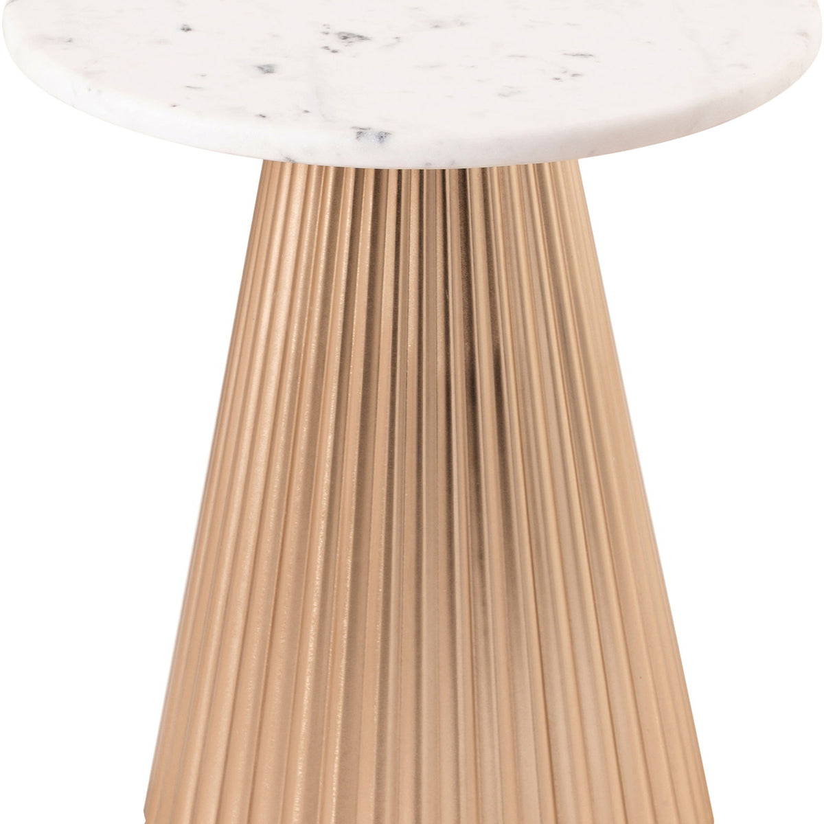Cindra - Genuine Marble Top And Iron Base Table