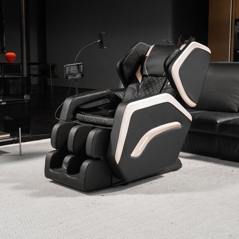 Zero Gravity Massage Chair Recliner & 10 Massage Heads And Full Body Air Pressure - Black
