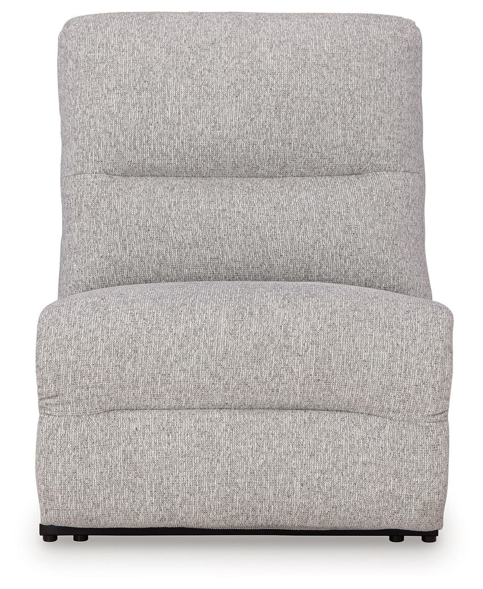 Acklen Place - Power Armless Recliner With Adj Headrest - Pewter