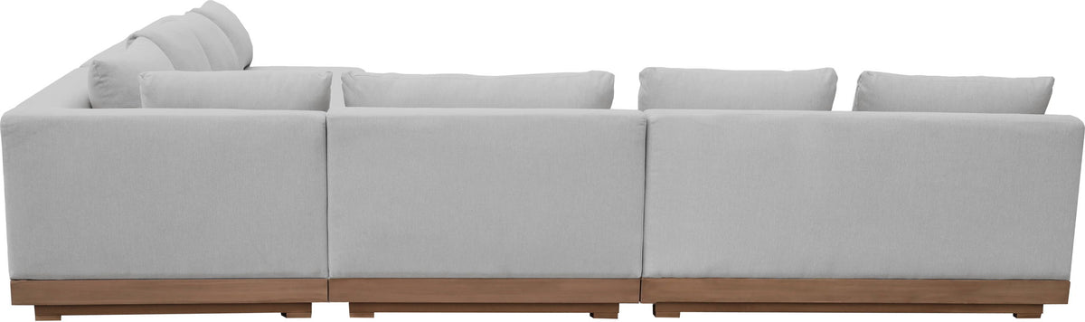 Solace - Olefin Performance Fabric 4 Piece Outdoor Patio Modular Sectional