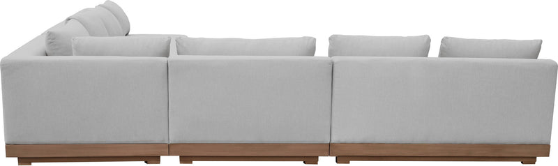 Solace - Olefin Performance Fabric 4 Piece Outdoor Patio Modular Sectional