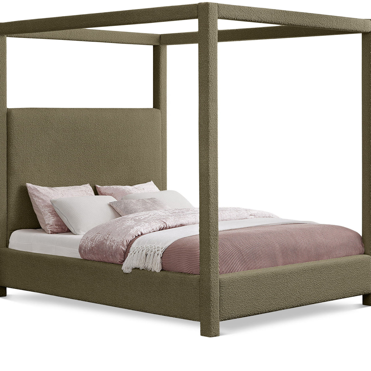 Eden - Boucle Fabric Upholstered Bed