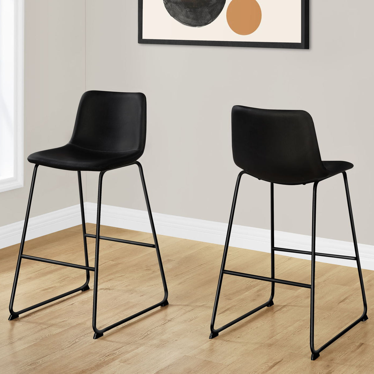 Office Chair, Bar Height, Standing, Computer Desk, Work, Leather Look, Contemporary, Modern