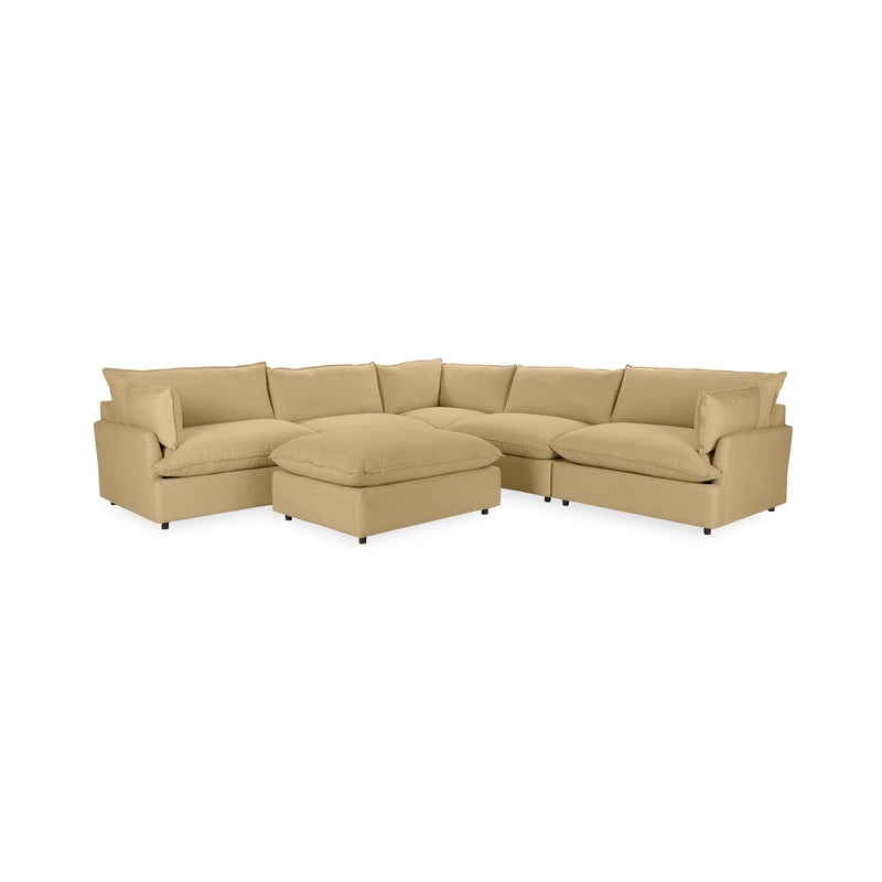 Caplan - 6 Piece Modular Sectional With Ottoman