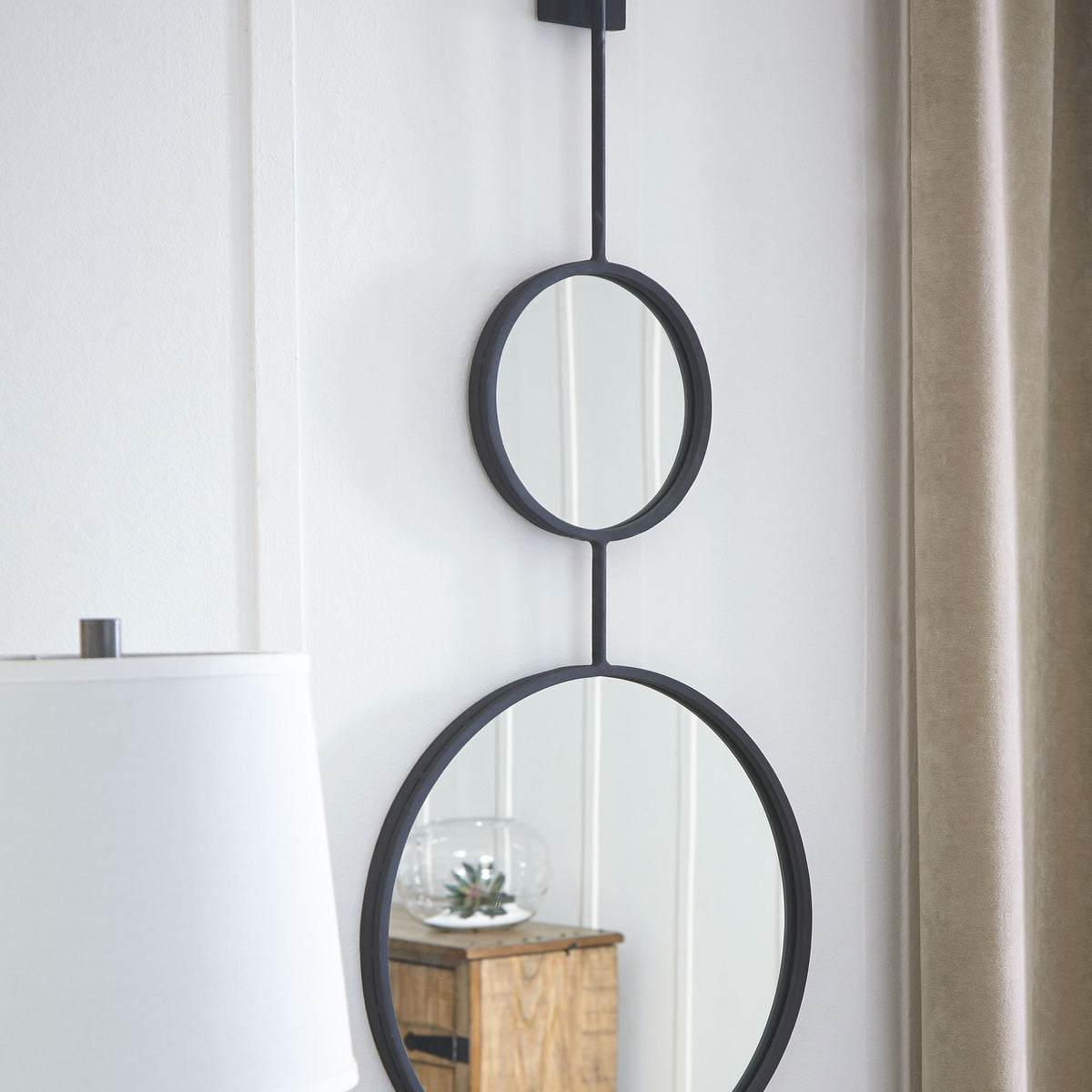 Brewer - Black - Accent Mirror