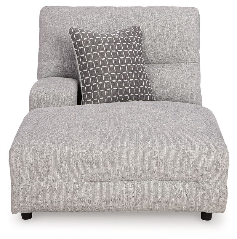 Acklen Place - Laf Power Reclining Back Chaise - Pewter