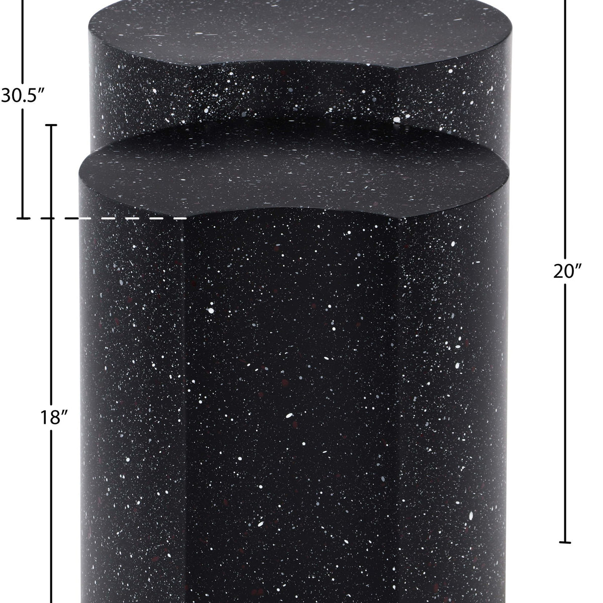 Dimple - Modular End Table - Terazzo Finish