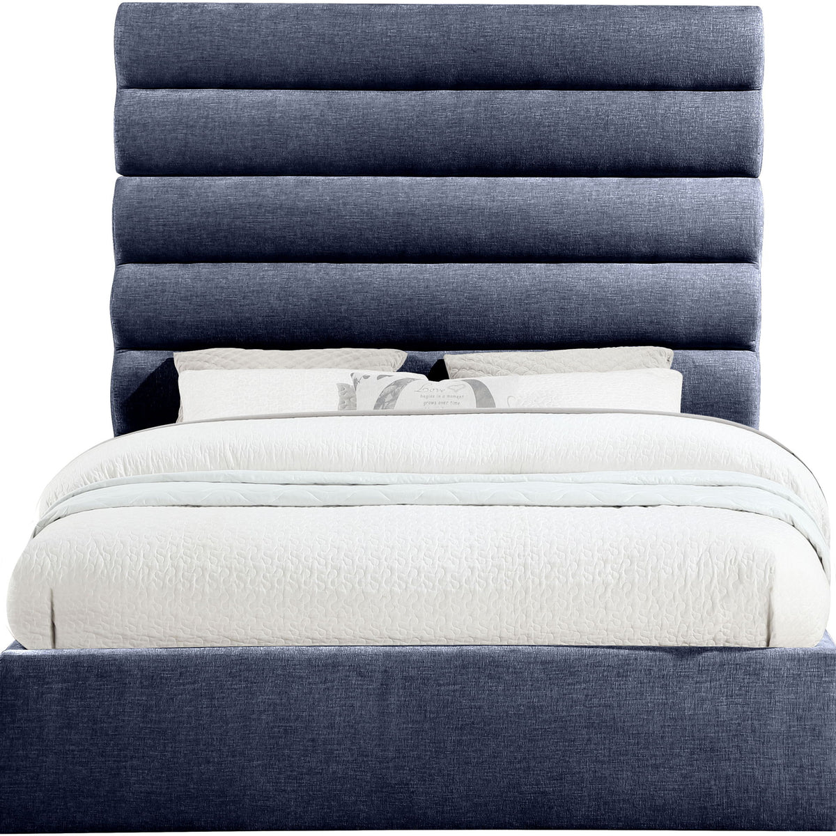 Adam - Chenille Fabric Bed With 70.5" Headboard