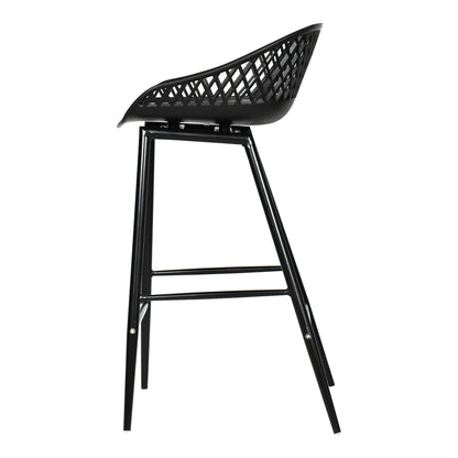 Piazza - Outdoor Counter Counter Stool (Set of 2) - Black