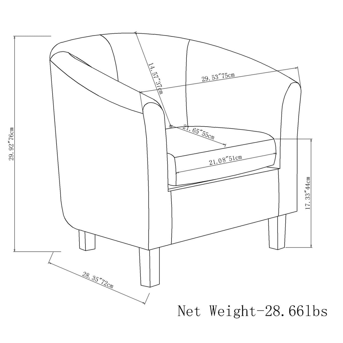 Austin - Transitional Tub Chair