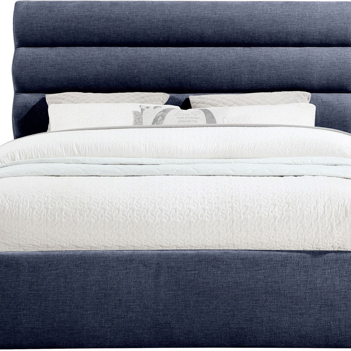 Adam - Chenille Fabric Bed With 52" Headboard