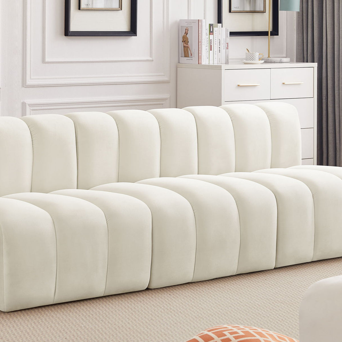 Arc - Velvet 3 Seats Modular Sofa