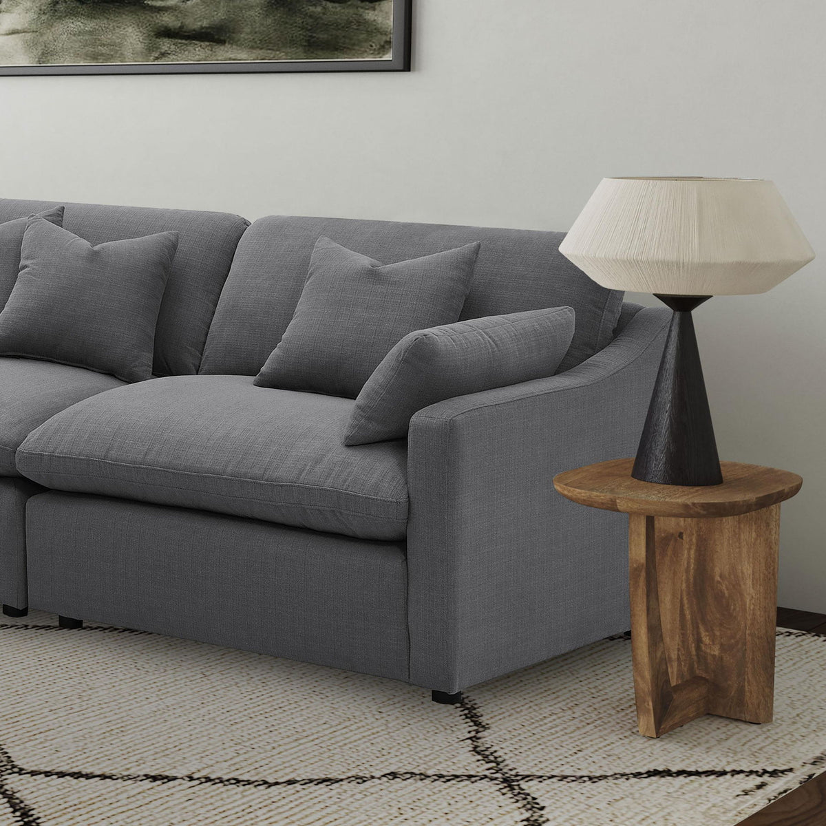 Hobson Upholstered RAF Chair Charcoal