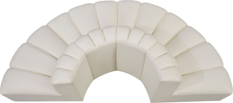 Arc - Faux Leather 4 Piece Modular Sofa