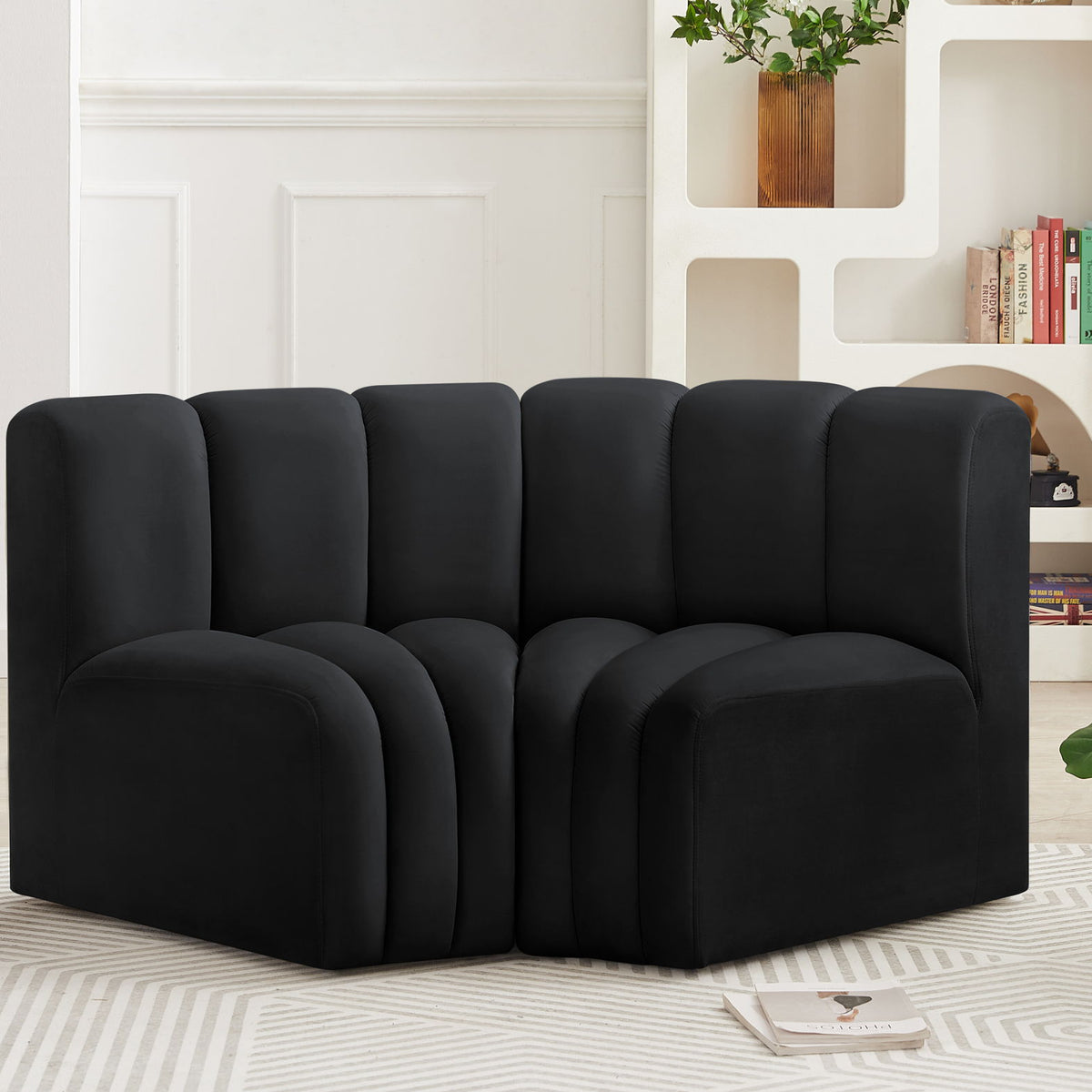 Arc - Velvet 2 Piece Modular Sofa