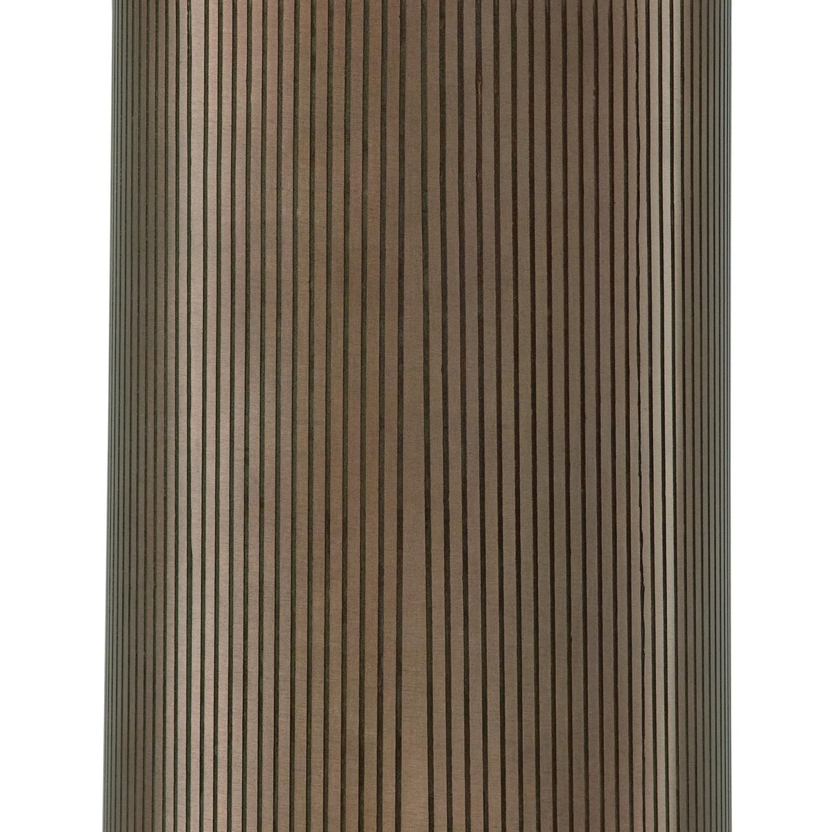 Dorriham metal table lamp, ribbed light bronze cylinder body