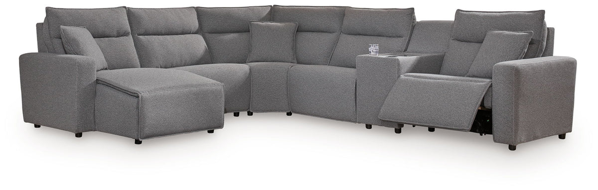 Modmax II - Reclining Sectional - Salt And Pepper