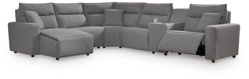 Modmax II - Reclining Sectional - Salt And Pepper