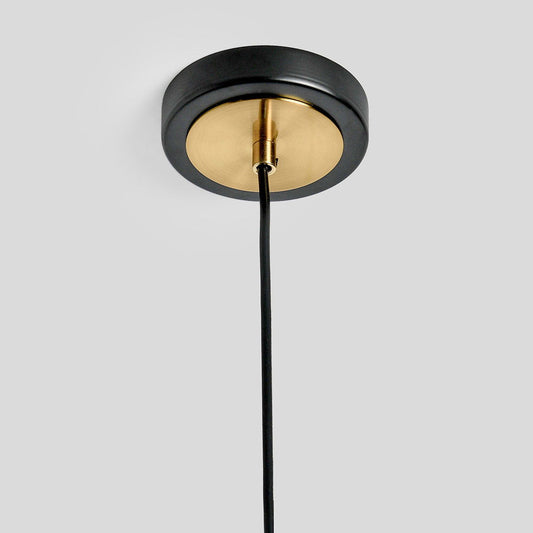 Corey - Glass Pendant - Brass Plated