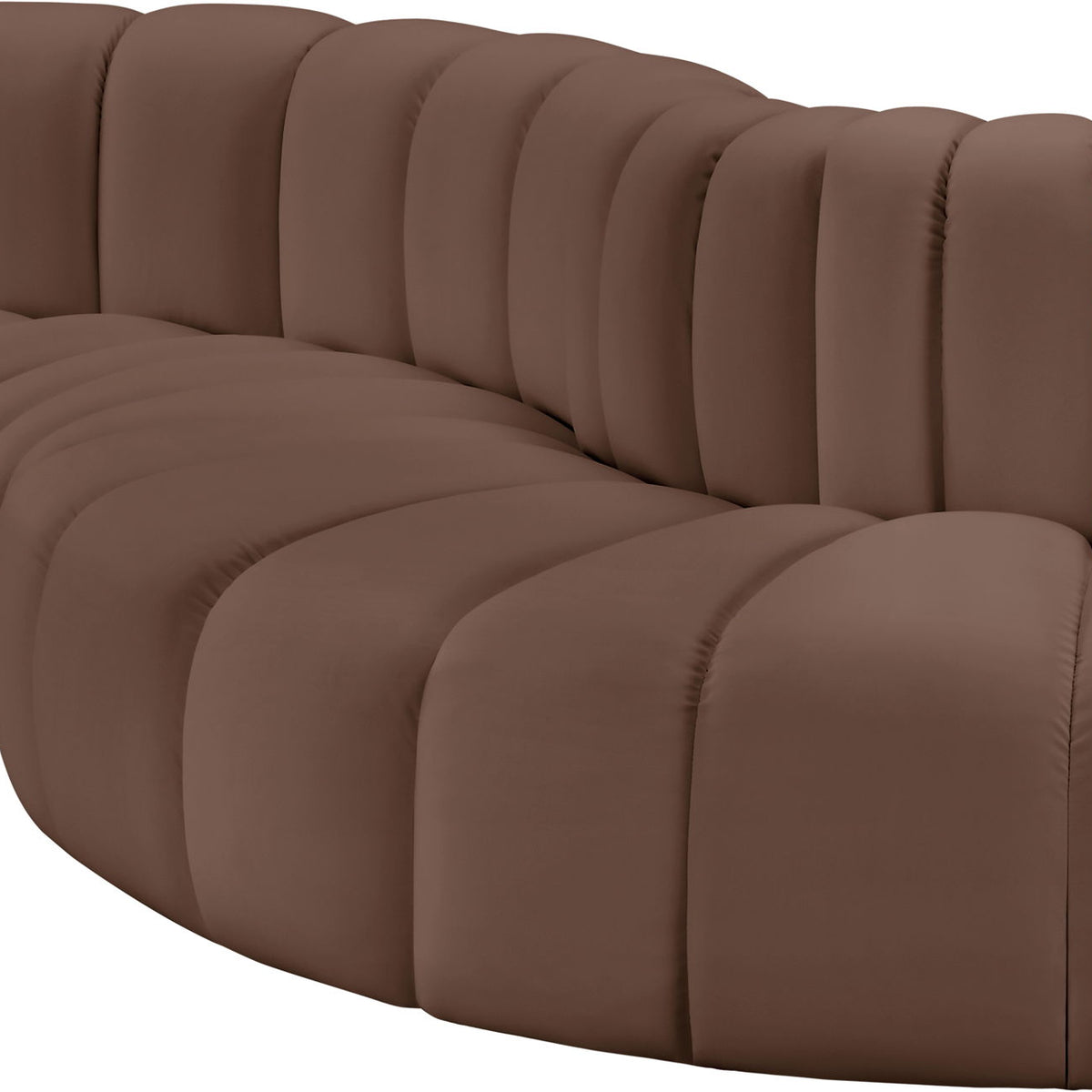 Arc - Faux Leather 4 Piece L-Shaped Modular Sofa