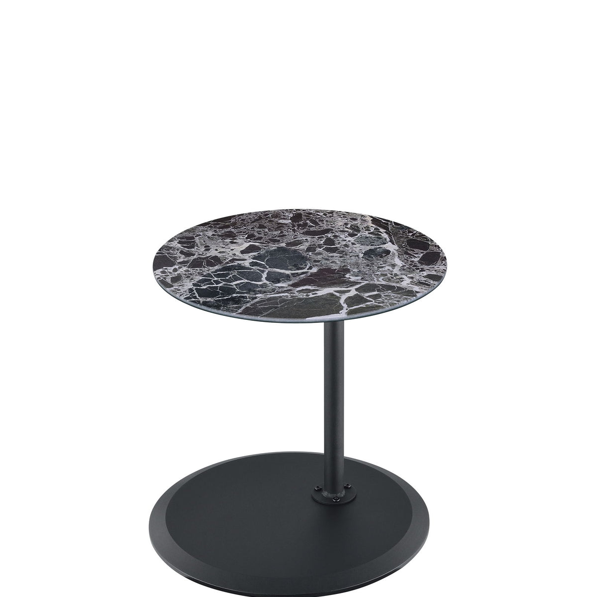 Orbit - 15.5" End Table With Height Adjustable Marble Textured Top