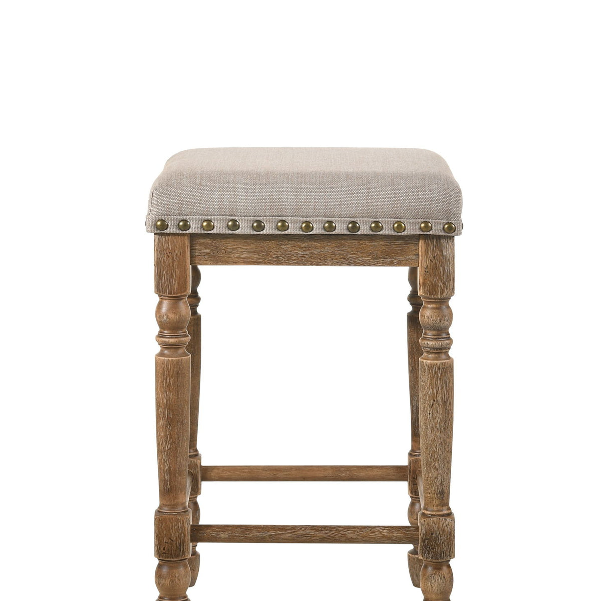 Farsiris - Weathered Counter Height Stool (Set 2) - Beige