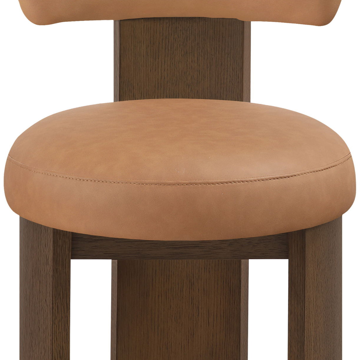 Atelier - Vegan Leather Upholstered Dining Chair (Set of 2) - Painted Brown Frame