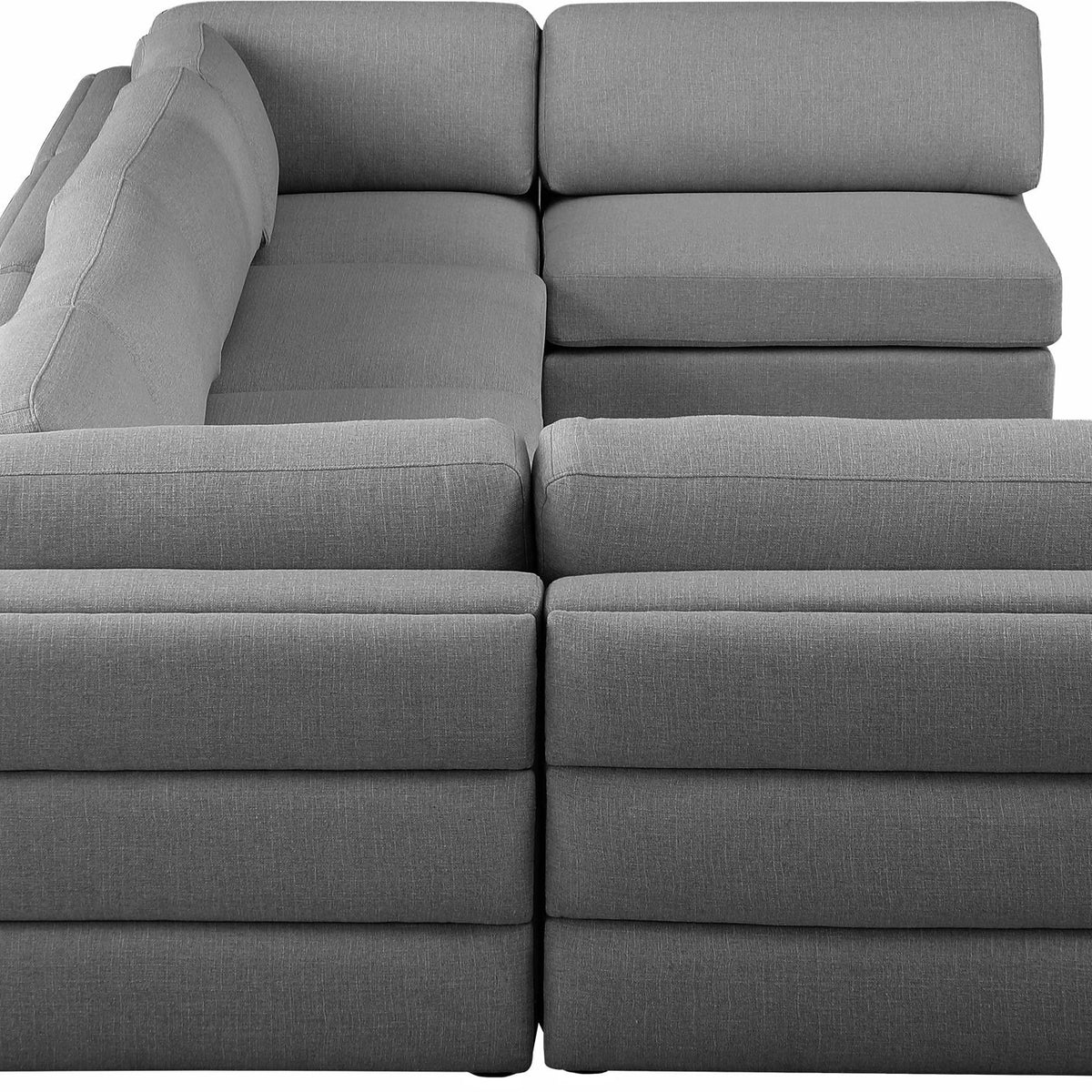 Beckham - 6 Piece Modular U-Shaped Armless Sectional