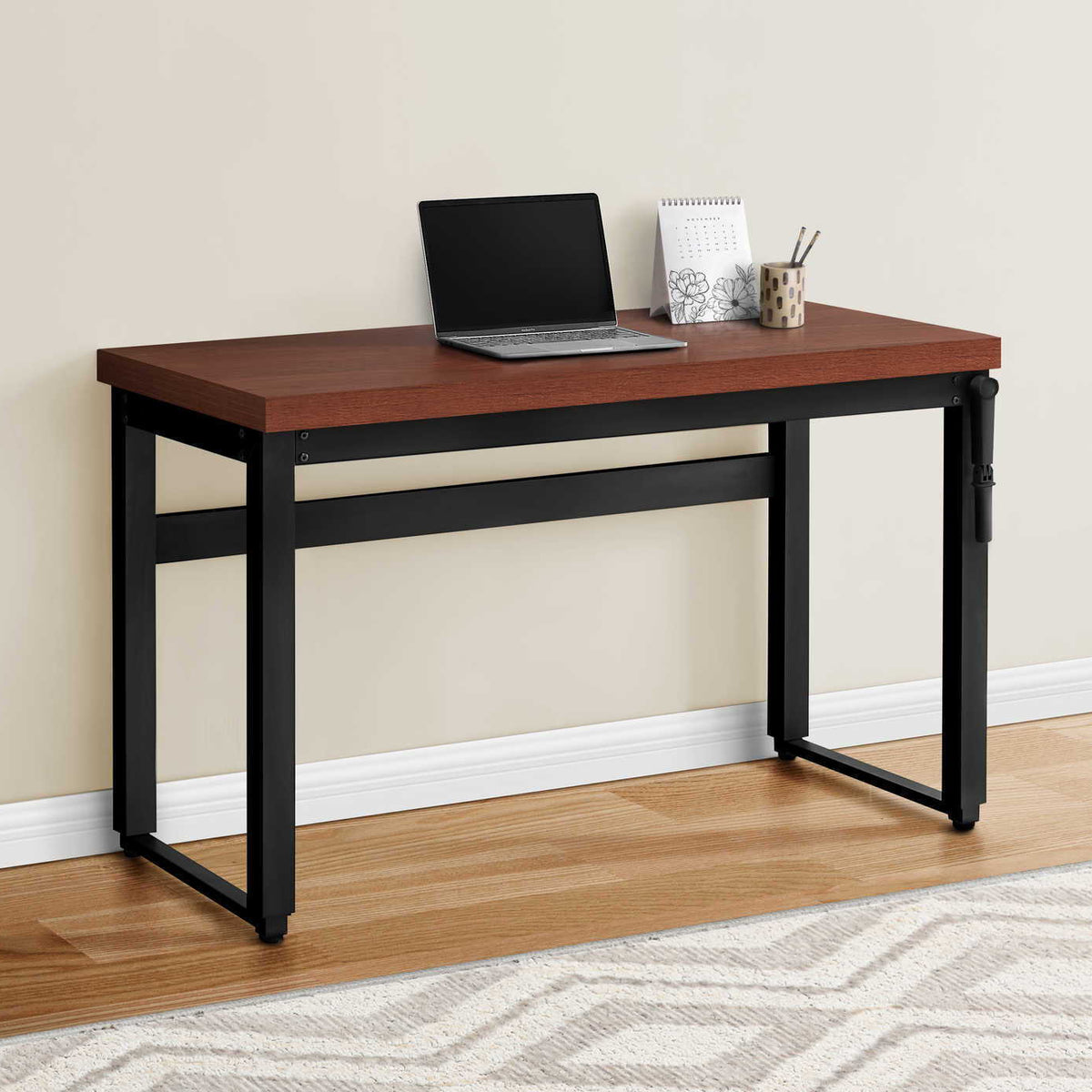 Computer Desk, Home Office, Standing, Adjustable, Laptop, Contemporary & Modern