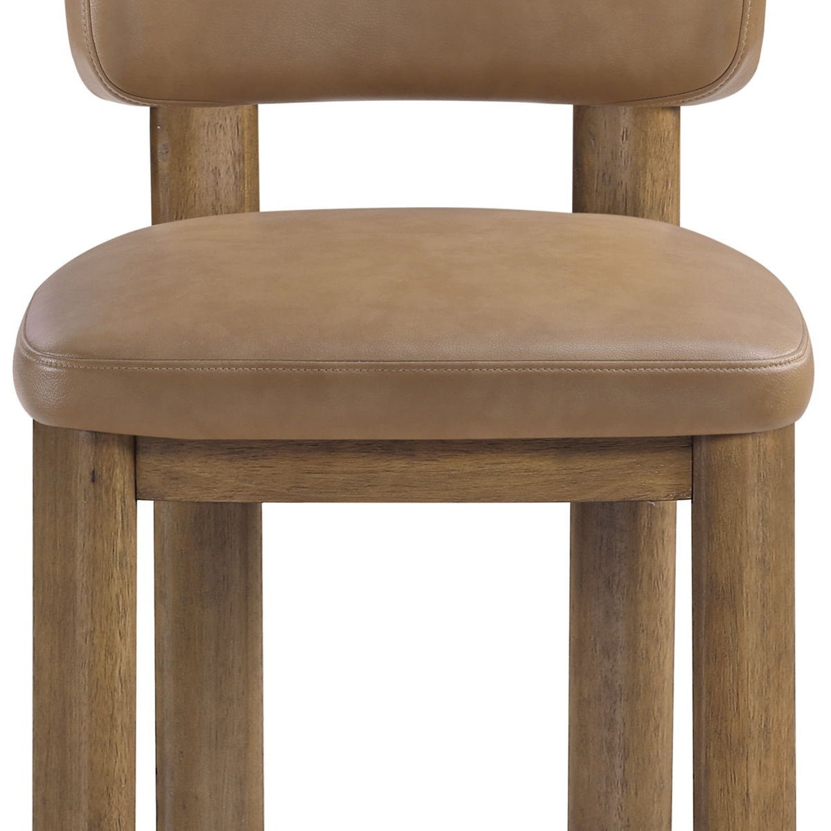 Paloma - Vegan Leather Upholstered Dining Chair (Set of 2) - Brown Frame