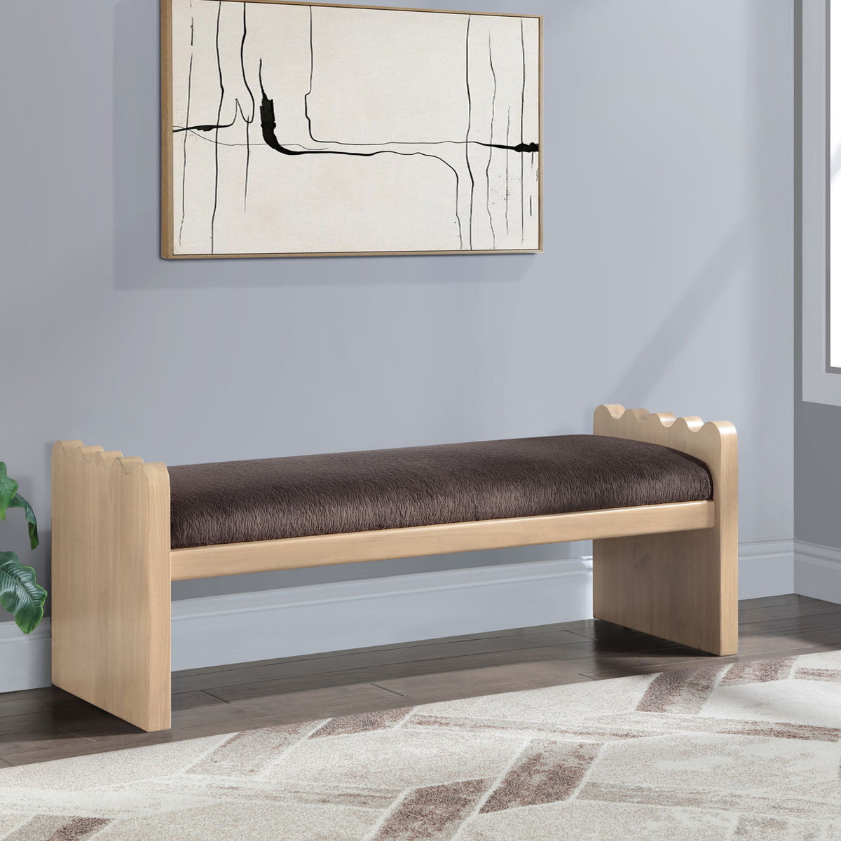 Sonia - Bench With Natural Base