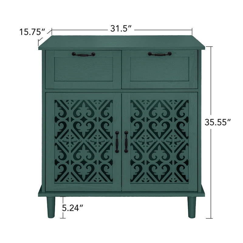 2 Door 2 Drawer Elegant Cabinet